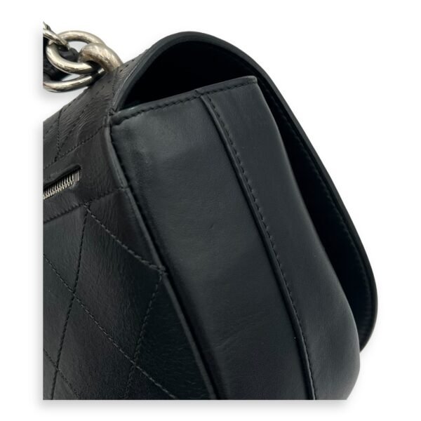 CC Shoulder Bag Black in Calfskin, Silver hardware - Image 10