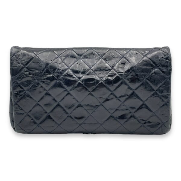 CC Turnlock Crinkled Navy Shoulder Bag in Calfskin, Gold hardware - Image 2