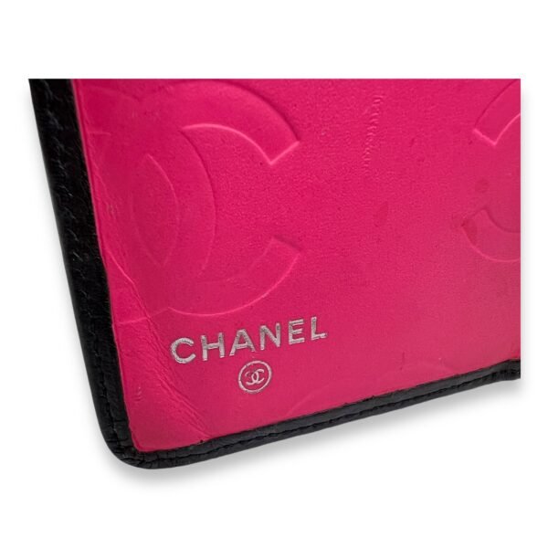 Cambon Long Black Wallet in Calfskin, Silver hardware - Image 11