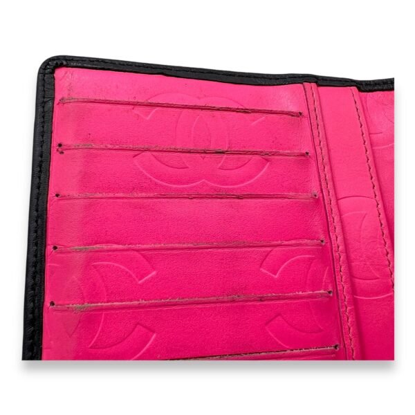 Cambon Long Black Wallet in Calfskin, Silver hardware - Image 12