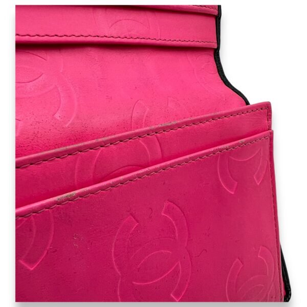 Cambon Long Black Wallet in Calfskin, Silver hardware - Image 13