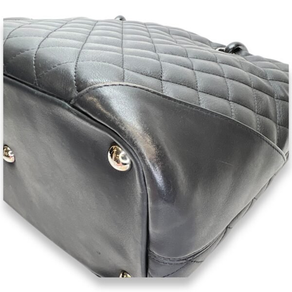 Cambon Tote Bag  Black in Lambskin , Silver Hardware - Image 11