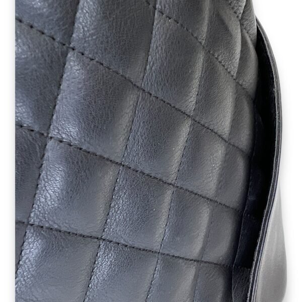 Cambon Tote Bag  Black in Lambskin , Silver Hardware - Image 8