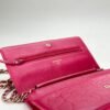 Camelia Pink Wallet on Chain in Lambskin, Gold hardware - Image 12