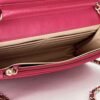Camelia Pink Wallet on Chain in Lambskin, Gold hardware - Image 14