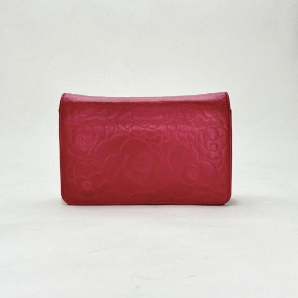 Camelia Pink Wallet on Chain in Lambskin, Gold hardware - Image 2