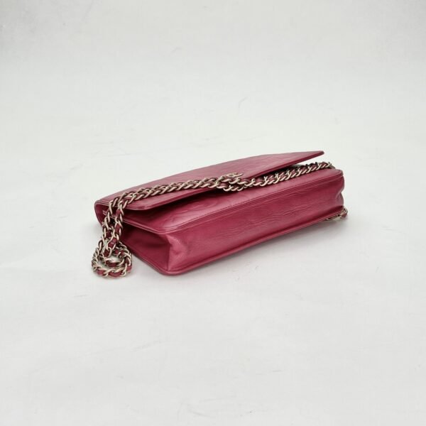 Camelia Pink Wallet on Chain in Lambskin, Gold hardware - Image 5
