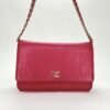 Camelia Pink Wallet on Chain in Lambskin, Gold hardware - Image 6