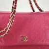 Camelia Pink Wallet on Chain in Lambskin, Gold hardware - Image 9