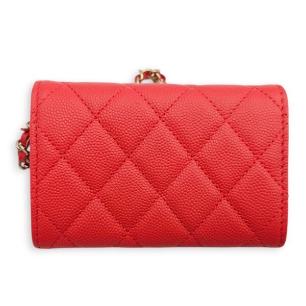Card Holder Orange Belt Bag in Caviar Leather, Gold hardware - Image 2