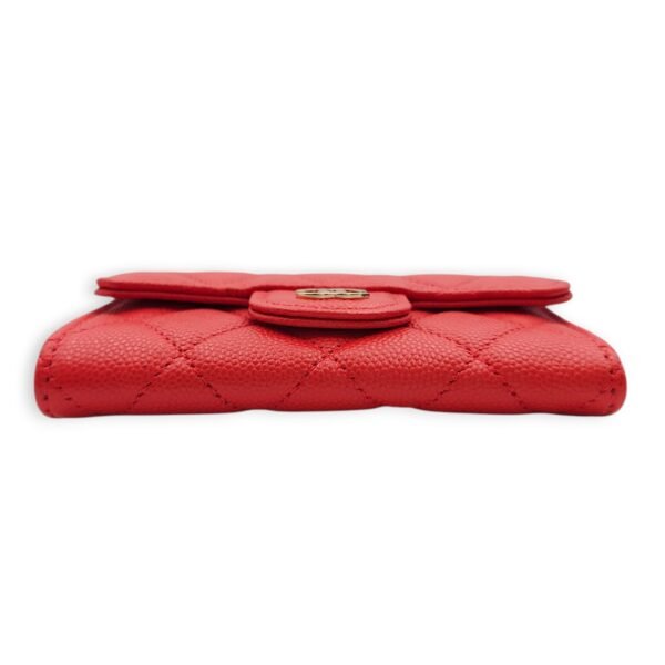 Card Holder Orange Belt Bag in Caviar Leather, Gold hardware - Image 5