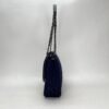 Chic With Me Navy Shoulder Bag in Jersey, Gunmetal hardware - Image 4
