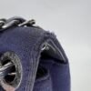 Chic With Me Navy Shoulder Bag in Jersey, Gunmetal hardware - Image 8