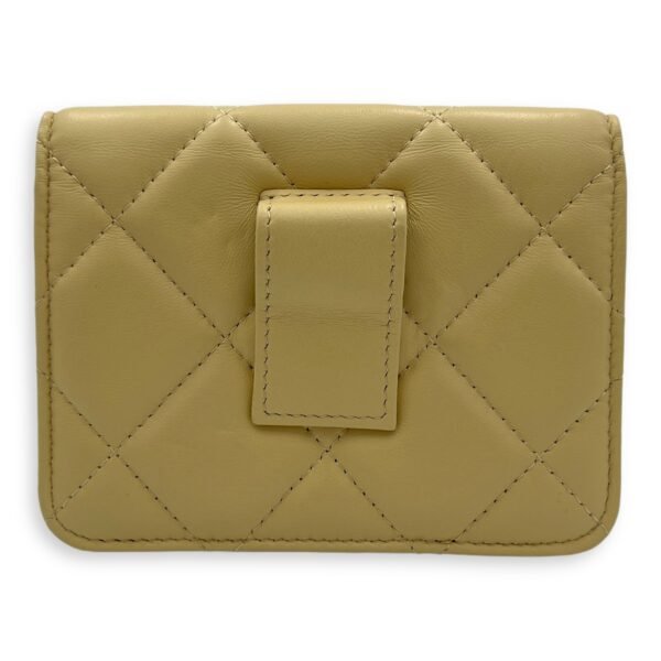 Classic Belt Bag Yellow in Lambskin, Gold hardware - Image 2
