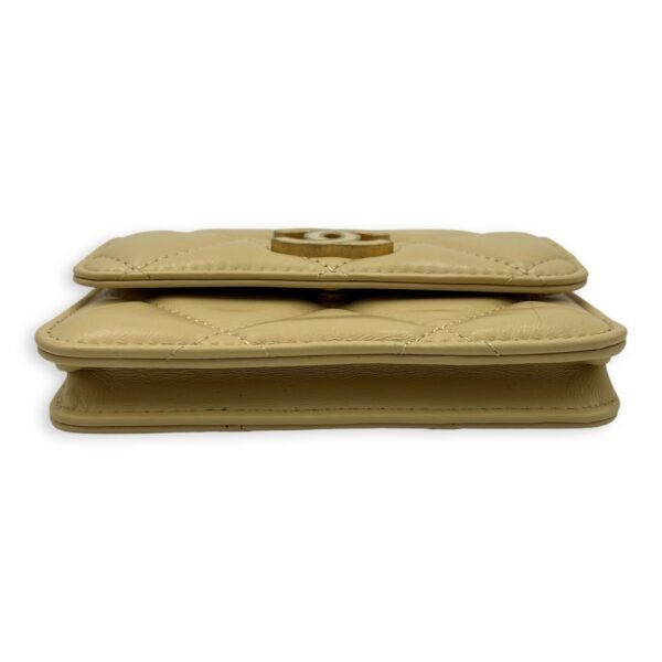 Classic Belt Bag Yellow in Lambskin, Gold hardware - Image 5