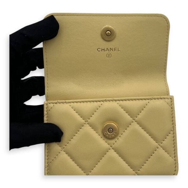 Classic Belt Bag Yellow in Lambskin, Gold hardware - Image 8