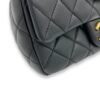 Classic Black Crossbody Bag in Lambskin, Gold hardware - Image 10