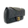 Classic Black Crossbody Bag in Lambskin, Gold hardware - Image 3