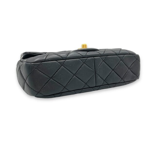 Classic Black Crossbody Bag in Lambskin, Gold hardware - Image 5