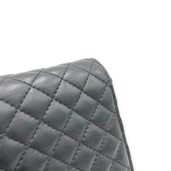 Classic Black Wallet On Chain in Lambskin, Gold hardware - Image 9