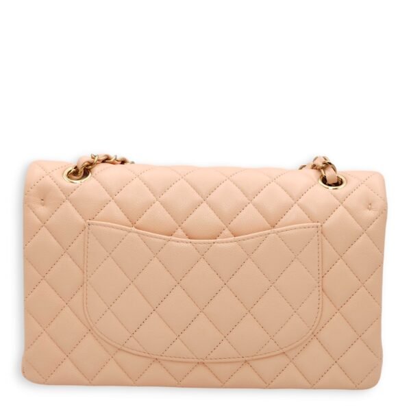 Classic Double Flap Medium Salmon Pink Shoulder Bag in Caviar, Gold hardware - Image 2