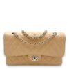 Classic Double Flap Medium Shoulder bag in Caviar Leather, Silver Hardware