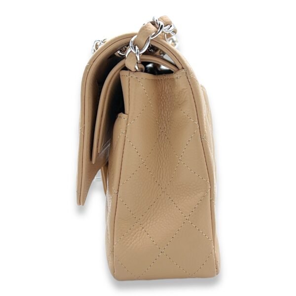Classic Double Flap Medium Shoulder bag in Caviar Leather, Silver Hardware - Image 3
