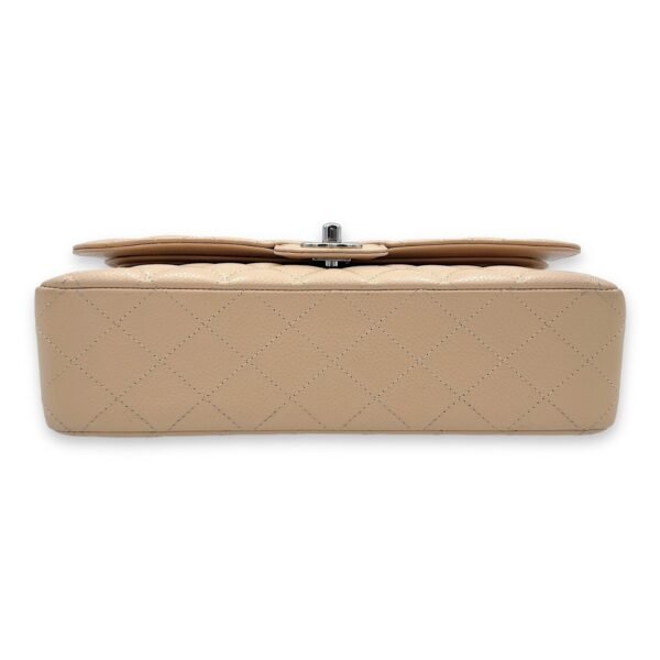 Classic Double Flap Medium Shoulder bag in Caviar Leather, Silver Hardware - Image 5