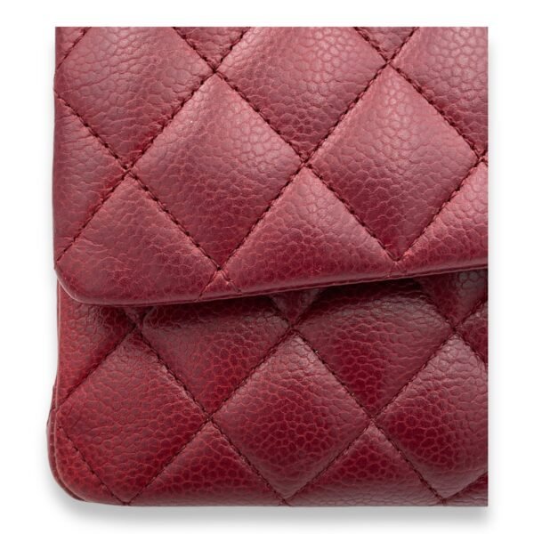Classic Double Flap Medium Shoulder bag in Caviar leather, Silver Hardware - Image 11