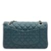 Classic Double Flap Medium Teal Shoulder Bag in Lambskin, Palladium hardware - Image 2
