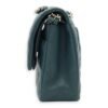 Classic Double Flap Medium Teal Shoulder Bag in Lambskin, Palladium hardware - Image 3