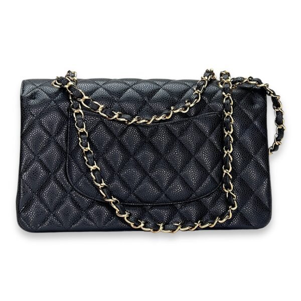 Classic Double Flap Mediun Shoulder bag in Caviar leather, Gold Hardware - Image 2