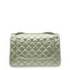 Classic Double Flap Metallic Green Shoulder Bag in Lambskin, Matte Ruthenium hardware - Image 2