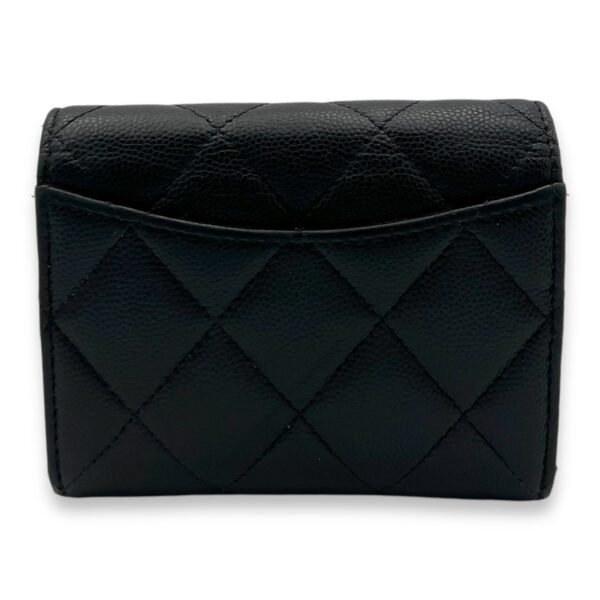 Classic Flap Cardholder Micro Black Wallet On Chain in Caviar Leather, Gold hardware - Image 2