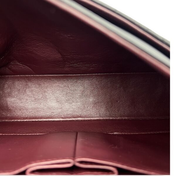 Classic Flap Medium Black Shoulder Bag in Lambskin, Silver hardware - Image 15