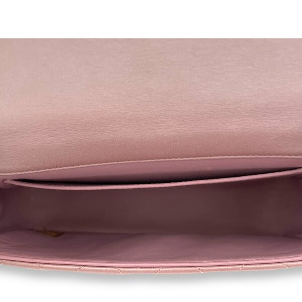 Classic Mini Pink Shoulder Bag in Lambskin, Silver hardware - Image 11