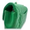 Classic Mini Rectangular Green Crossbody Bag in Lambskin, Gold hardware - Image 10