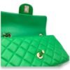 Classic Mini Rectangular Green Crossbody Bag in Lambskin, Gold hardware - Image 12