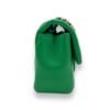 Classic Mini Rectangular Green Crossbody Bag in Lambskin, Gold hardware - Image 3