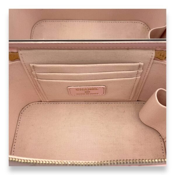Classic Pink Vanity Bag in Lambskin, Light Gold hardware - Image 11