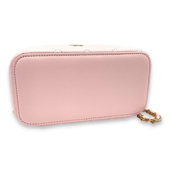 Classic Pink Vanity Bag in Lambskin, Light Gold hardware - Image 6