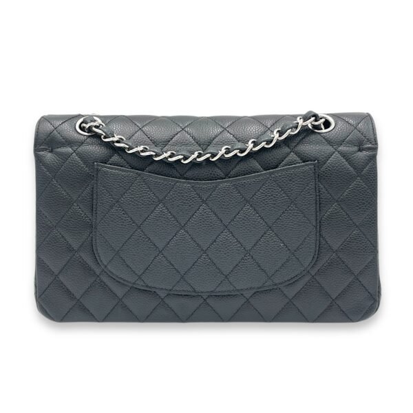 Classic Shoulder Bag Medium Black in Caviar Leather, Silver hardware - Image 2