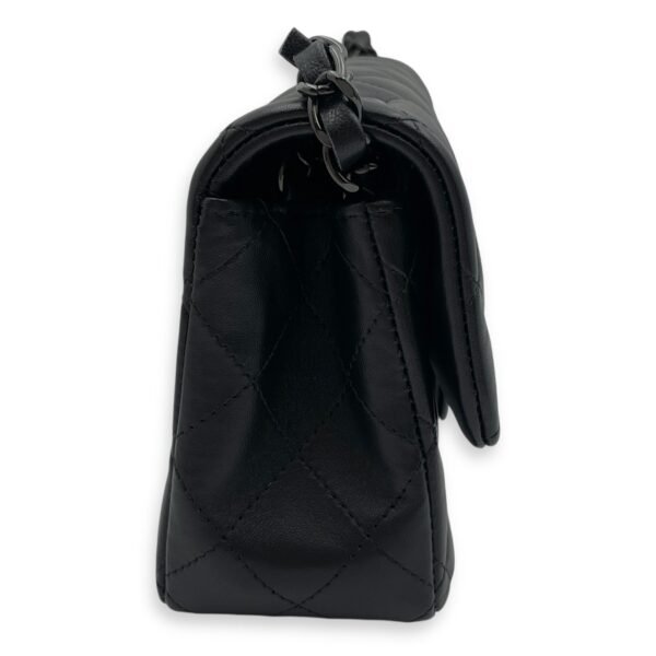 Classic So Black Mini Rectangle Mini Black Crossbody Bag in Lambskin, So Black hardware - Image 3