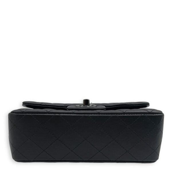 Classic So Black Mini Rectangle Mini Black Crossbody Bag in Lambskin, So Black hardware - Image 5