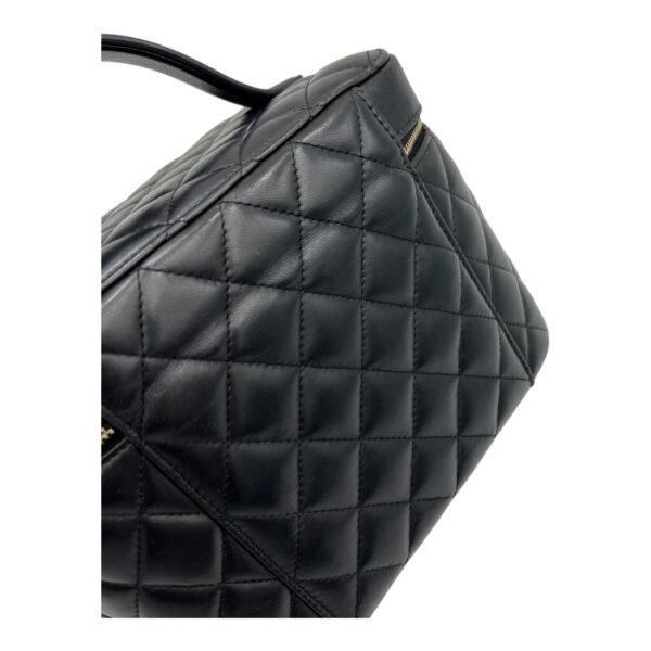 Cosmetic Black Vanity Bag in Lambskin, Gold hardware - Image 8