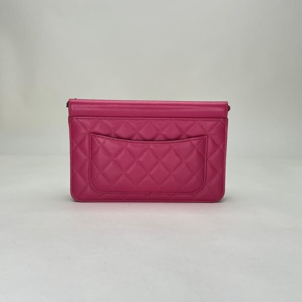 Crossing Times Medium Pink Crossbody Bag in Lambskin, Ruthenium hardware - Image 2