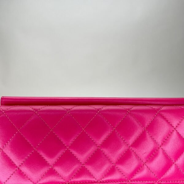Crossing Times Medium Pink Crossbody Bag in Lambskin, Ruthenium hardware - Image 7