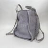 Deauville Medium Grey Tote Bag in Canvas, Silver hardware - Image 3