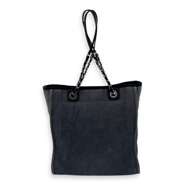 Deauville Shoulder Bag Blue in Canvas, Silver hardware - Image 2