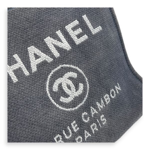 Deauville Shoulder Bag Blue in Canvas, Silver hardware - Image 7